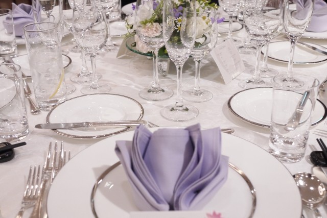 テーブルセッティング テーブルクロス ナプキン プレート